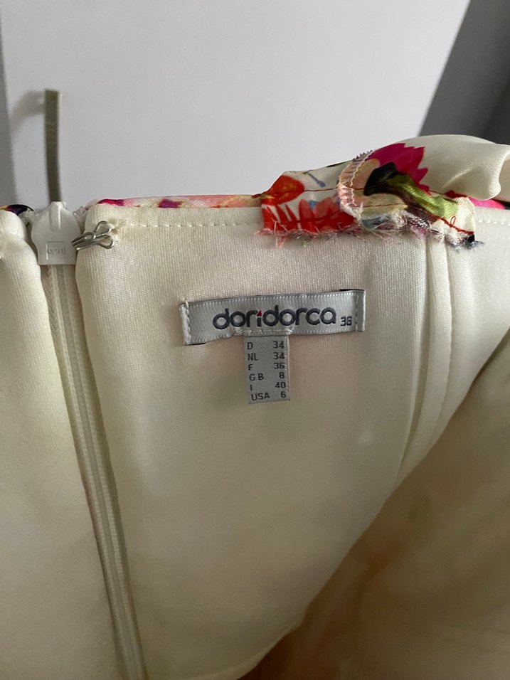 Çiçek Desenli Drapeli Mini Elbise - Görsel 2