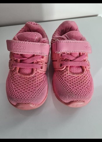 Vicco Kız Çocuk Pembe Cırtlı Spor Ayakkabı
