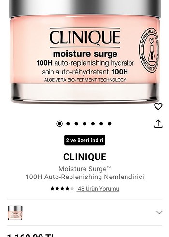 Clinique 100 saat kalıcı nemlendiri krem 30 ml