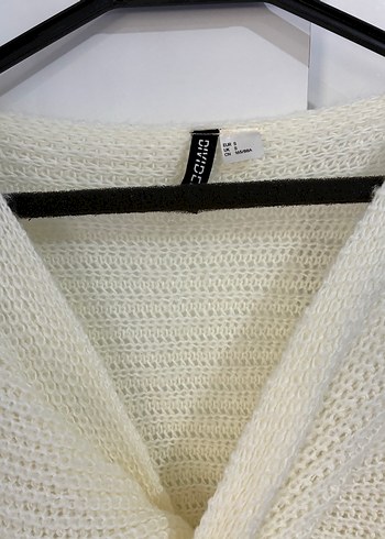 H&M Beyaz Örgü Kadın Triko Kazak - Görsel 3