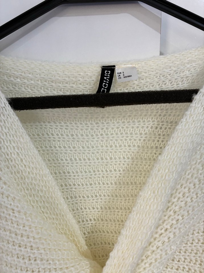 H&M Beyaz Örgü Kadın Triko Kazak - Görsel 3