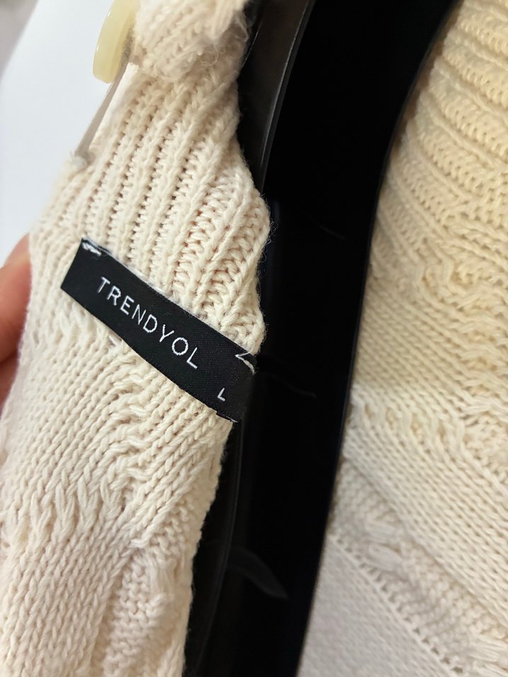 Sırt detaylı kazak elbise - Görsel 3