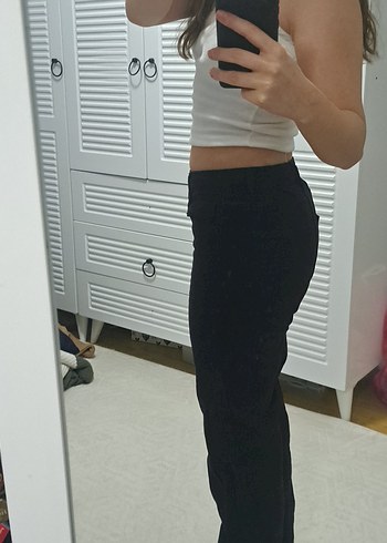 Siyah kumaş pantolon - Görsel 2