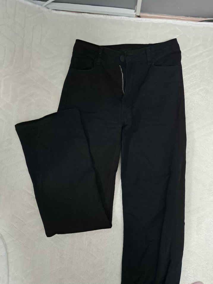 Siyah kumaş pantolon - Görsel 4