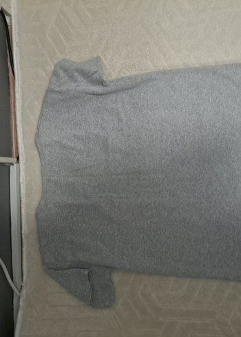 Kız Çocuk Gri Baskılı Kısa Kollu Tişört - Görsel 2