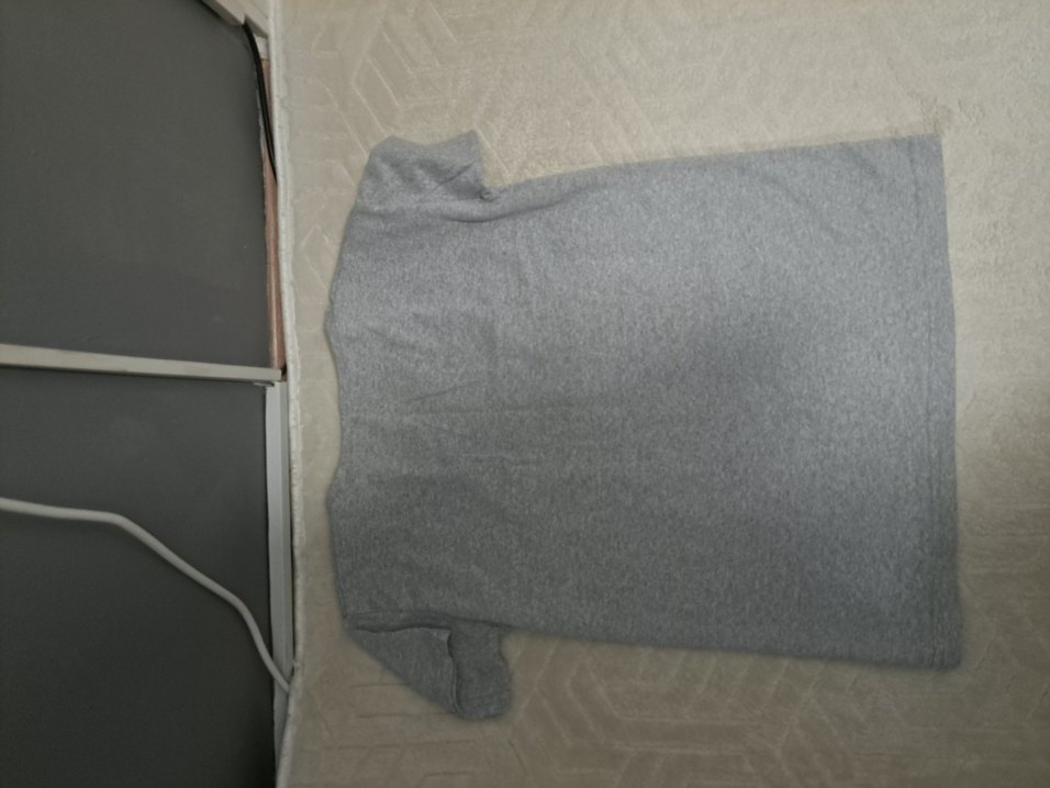 Kız Çocuk Gri Baskılı Kısa Kollu Tişört - Görsel 2