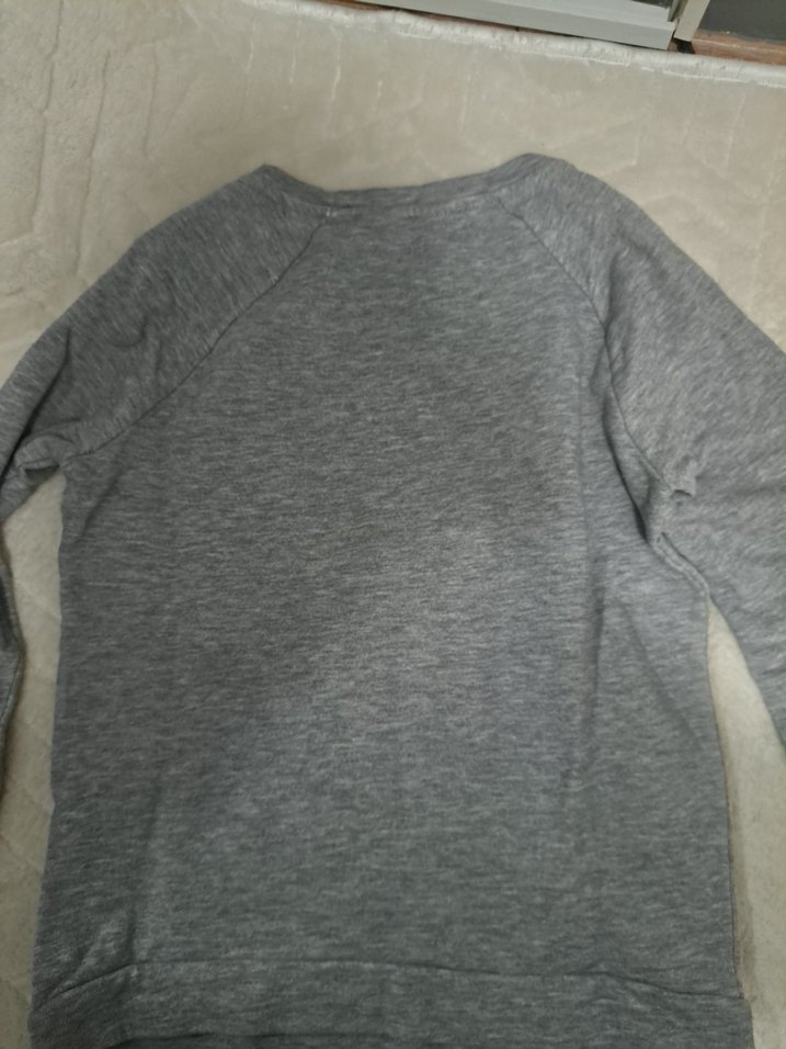 Gri Baskılı Kadın Sweatshirt - Görsel 3