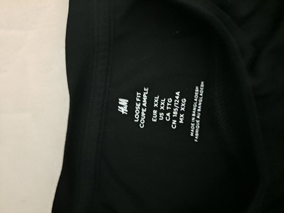 Erkek Siyah Basic Oversize Tişört - Görsel 2