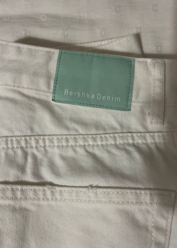 s Beden Beyaz Kadın Pamuk Normal Kesim Jean