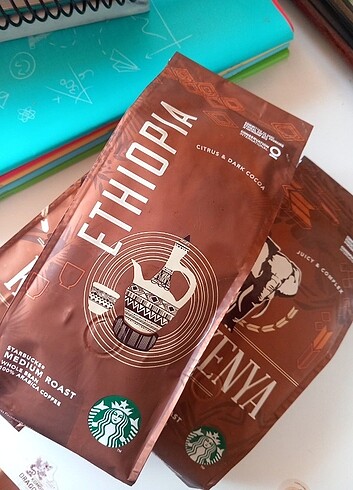 Starbucks Çekirdek Kahve 250 gr Kapalı Uzun Sktli Kenya Ethiopia