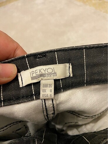 ipekyol İpekyol çizgili pantolon
