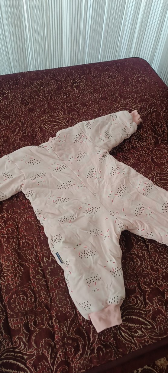 Pembe Kürklü Bebek Kız Tulumu - Görsel 4