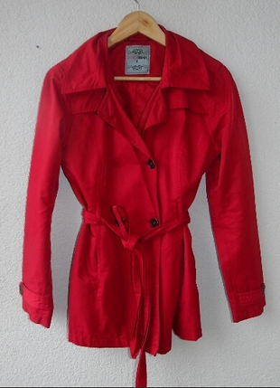 TRENCHCOAT KIRMIZI