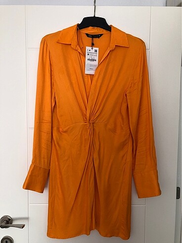 Turuncu Elbise - Görsel 5
