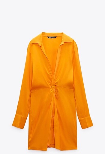 Turuncu Elbise - Görsel 4