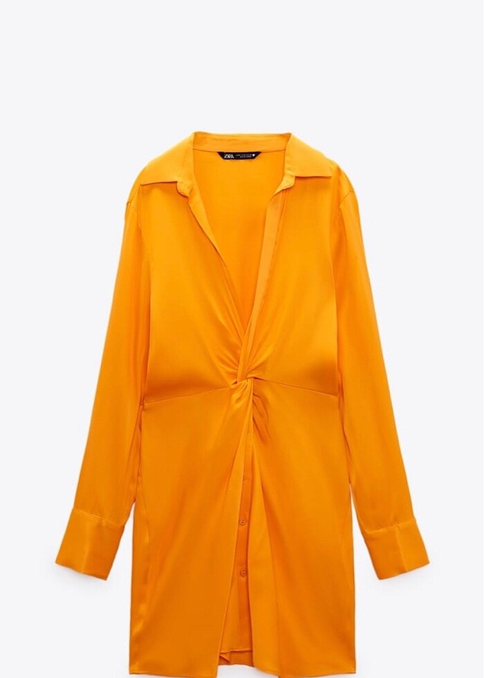 Turuncu Elbise - Görsel 4