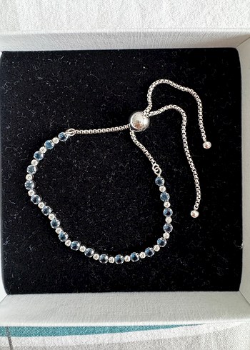 Pandora Mavi Zincir Detaylı Su Yolu Kadın Bileklik - Görsel 4