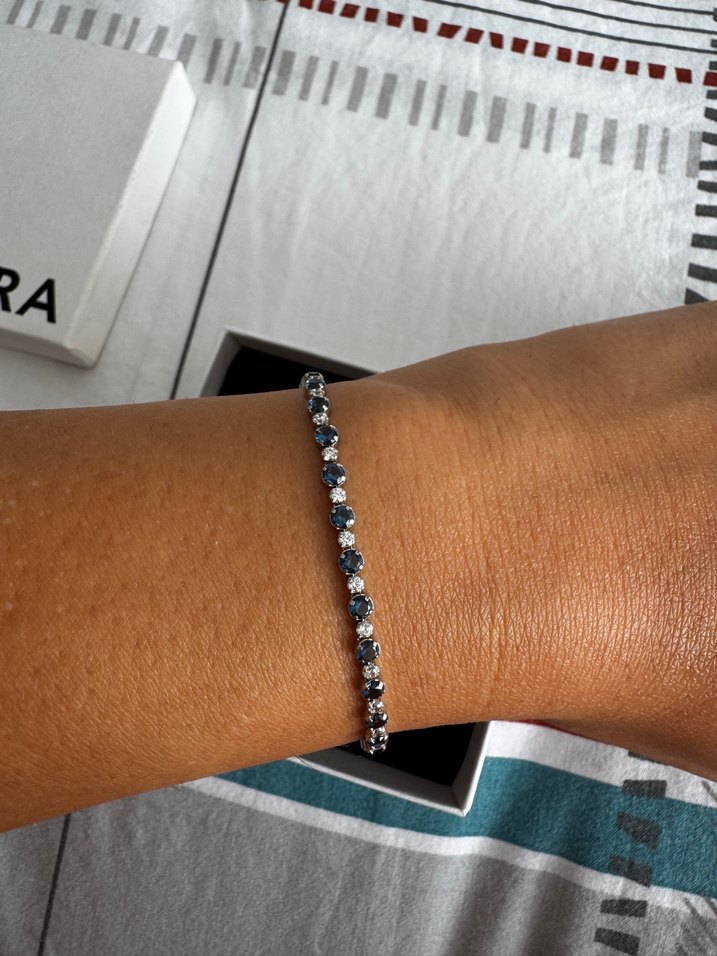 Pandora Mavi Zincir Detaylı Su Yolu Kadın Bileklik - Görsel 2