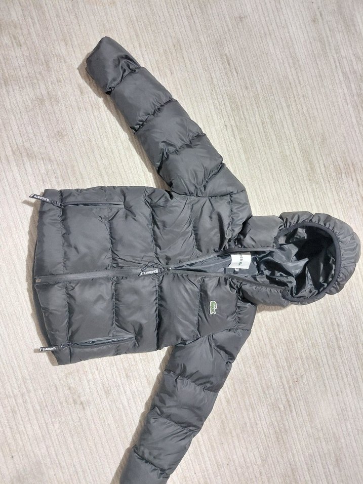 Siyah Erkek Çocuk Fermuarlı Kaban - Görsel 2