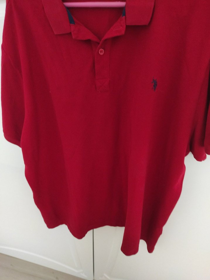 Erkek Kırmızı Polo Yaka Tişört USM polo orjinal - Görsel 2