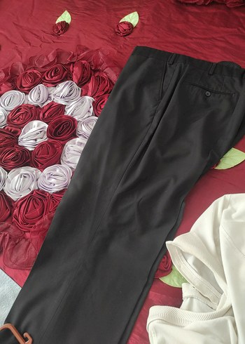 siyah kumaş pantolon erkek - Görsel 4