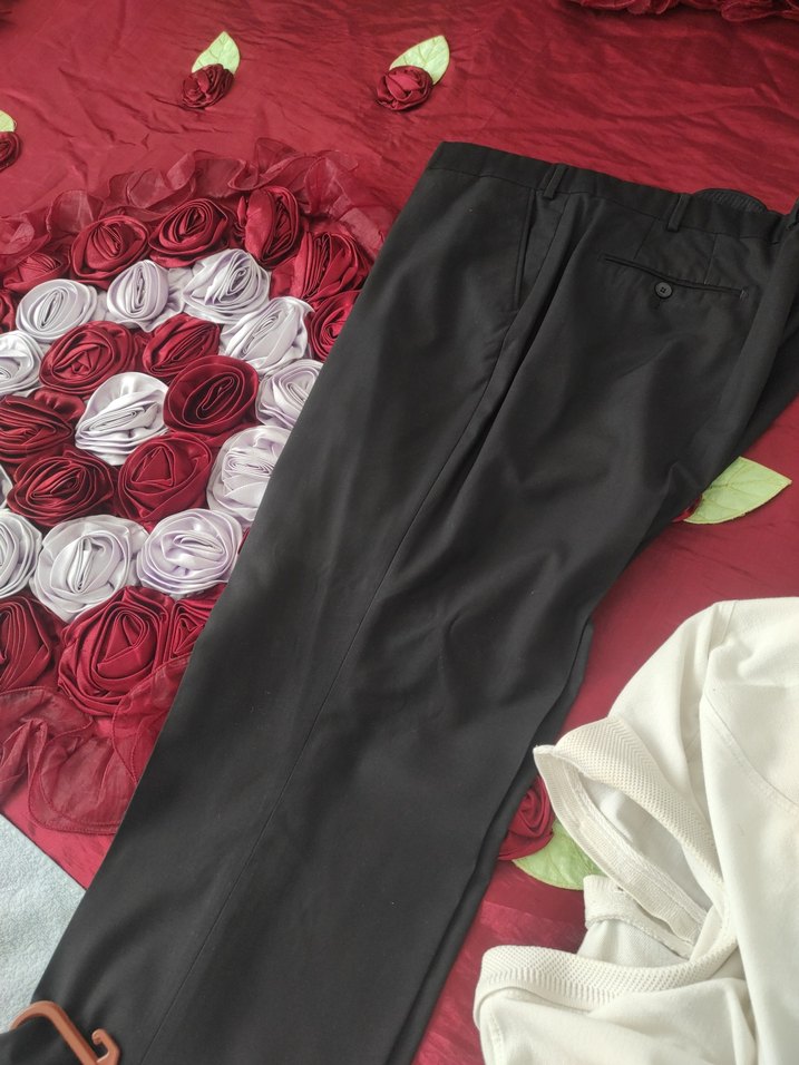 siyah kumaş pantolon erkek - Görsel 4