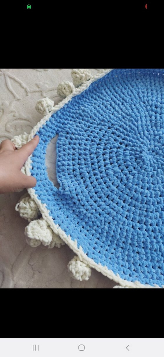 Mavi Örgü Çocuk yelegi ve gül buketi el emegi göz nuru - Görsel 2