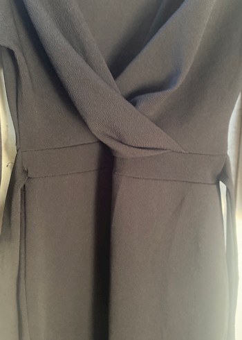 Uzun Siyah Gotik Kadın Elbise - Görsel 3