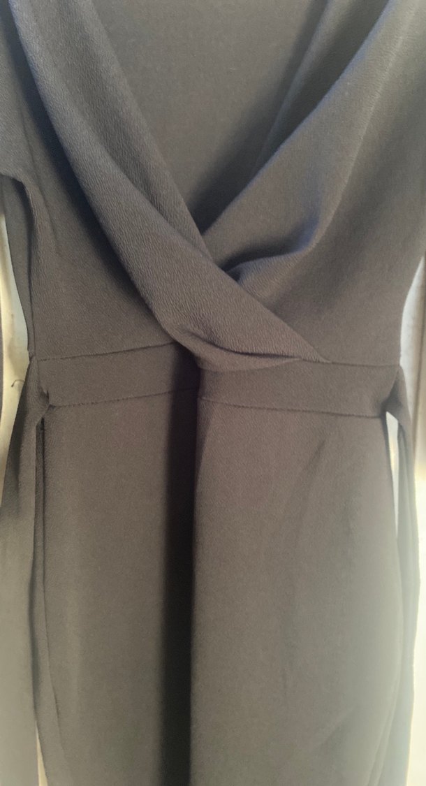 Uzun Siyah Gotik Kadın Elbise - Görsel 3