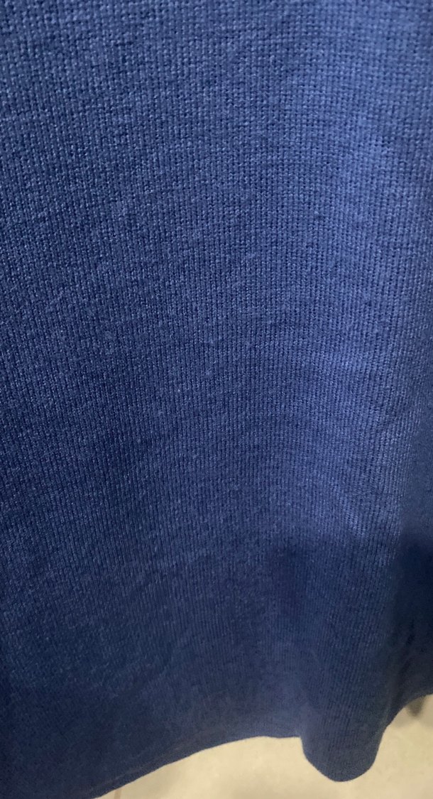 Uzun Kollu Mavi Kadın Triko Elbise - Görsel 4