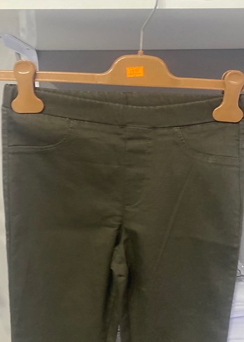 Kız Çocuk Elastik Bel Dar Kesim Pantolon - Görsel 2