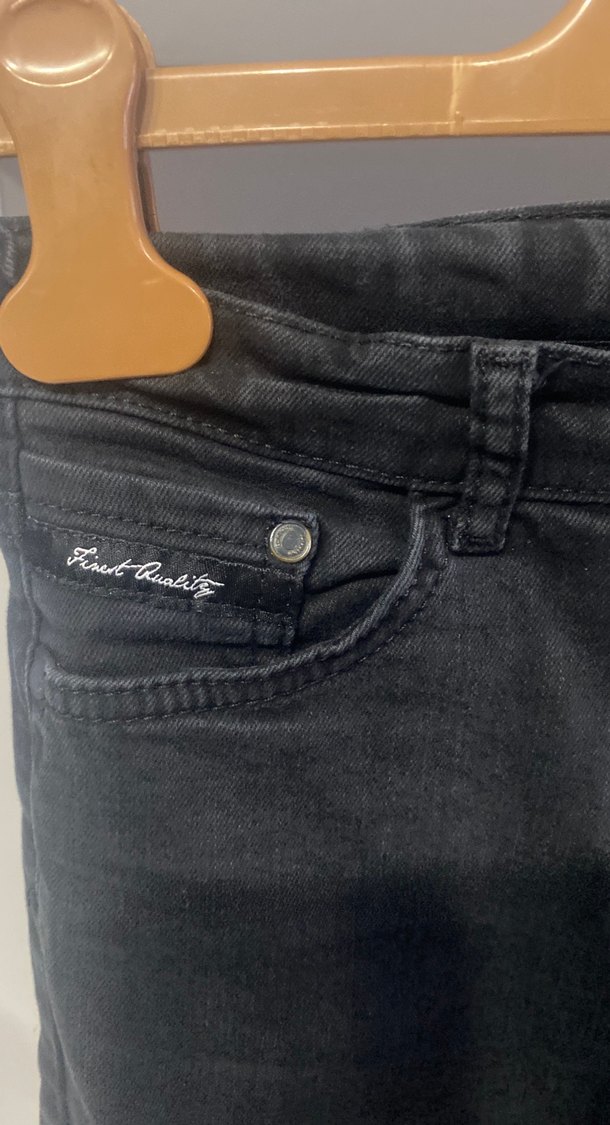 Erkek Siyah Denim Pantolon, Regular Fit - Görsel 4