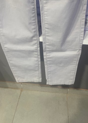 Kadın Bej Pamuk Kumaş Pantolon - Görsel 3