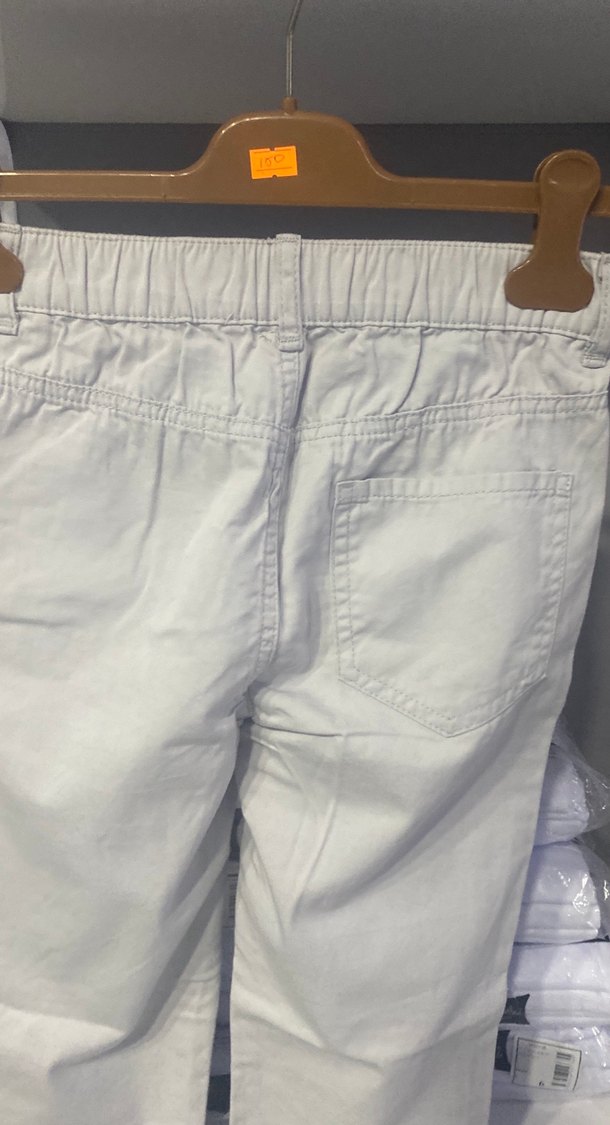 Kadın Bej Pamuk Kumaş Pantolon - Görsel 4