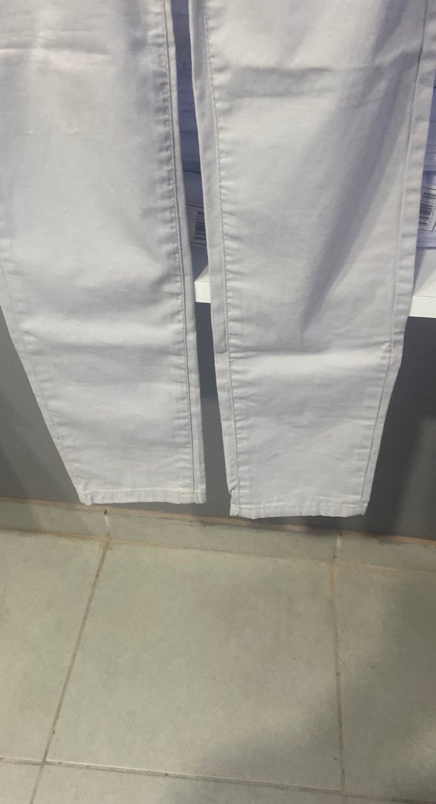 Kadın Bej Pamuk Kumaş Pantolon - Görsel 3