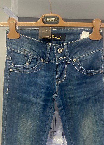 Kadın Mavi Denim Regular Fit Kot Pantolon - Görsel 4