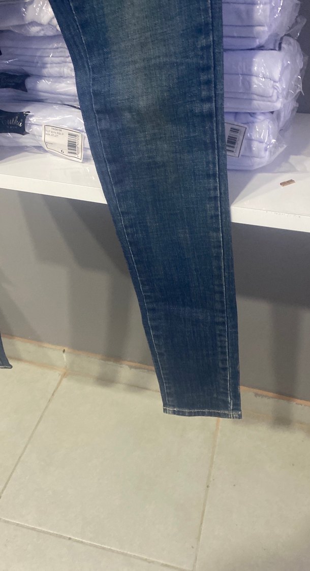 Kadın Mavi Denim Regular Fit Kot Pantolon - Görsel 3