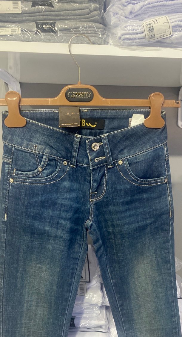 Kadın Mavi Denim Regular Fit Kot Pantolon - Görsel 2