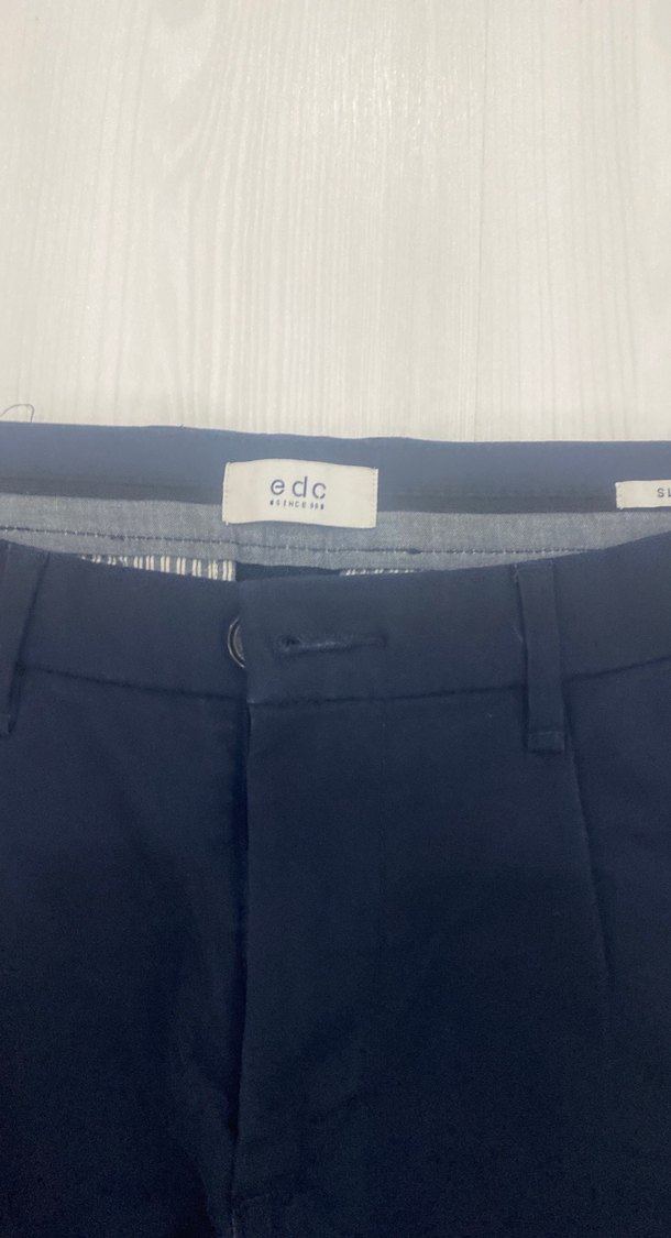 Erkek Lacivert Regular Fit Denim Pantolon - Görsel 3