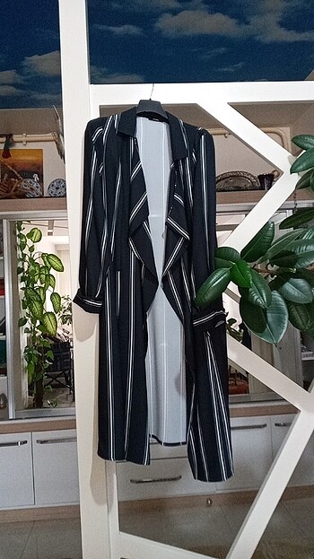 Gusto lacivert beyaz çizgili tunik