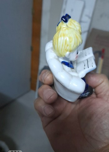 Beden mavi Renk Renkli Mavi Çocuk Figürlü Biblo