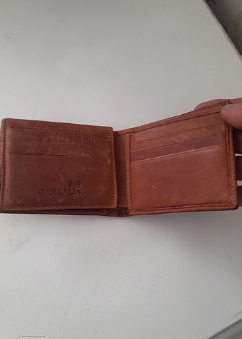 Kahverengi gercek deri Vintage Erkek Cüzdanı - Görsel 2