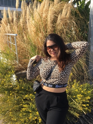 Leopar croptop