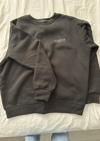 Gri Mavi Kadın Sweatshirt