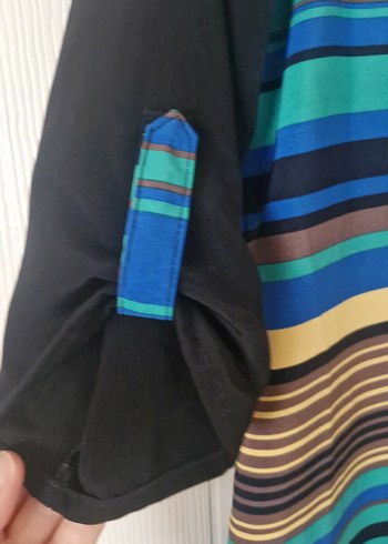 Çizgili  Midi Kadın Elbise - Görsel 5