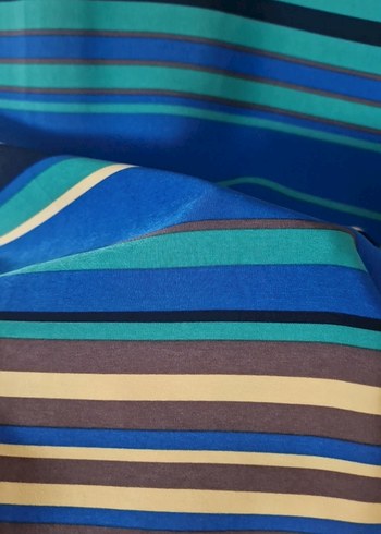 Çizgili  Midi Kadın Elbise - Görsel 3