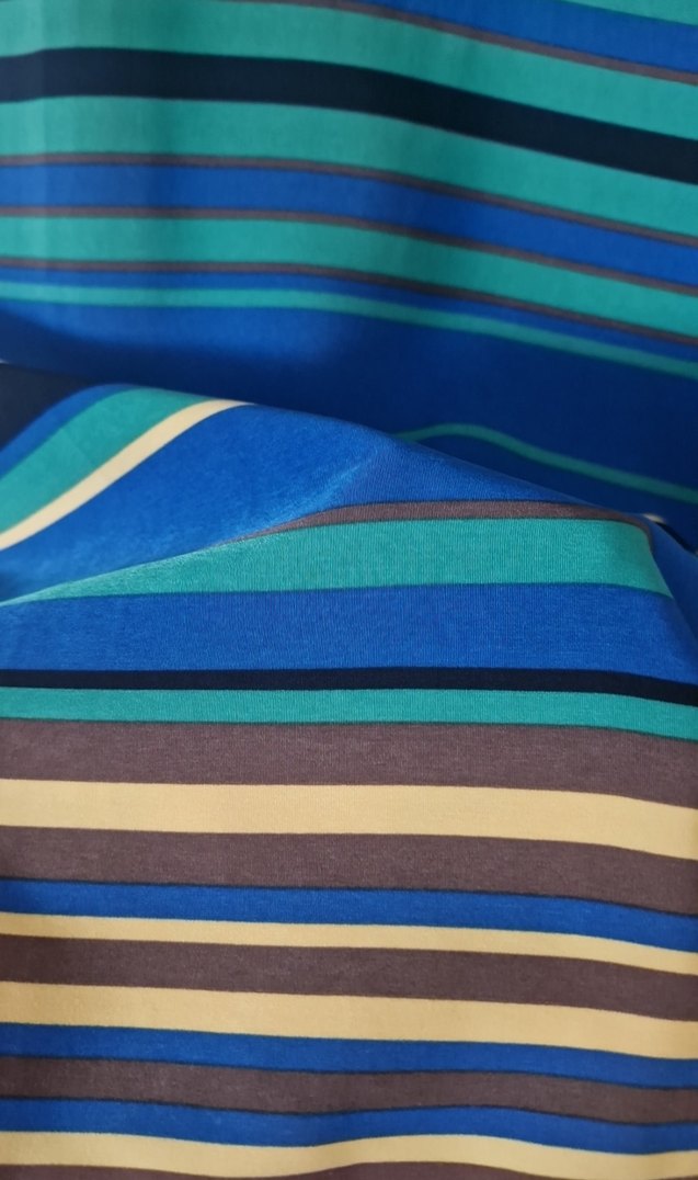 Çizgili  Midi Kadın Elbise - Görsel 3