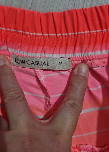 Renkli Bağcıklı Mini Şortlar 2 tane - Görsel 5