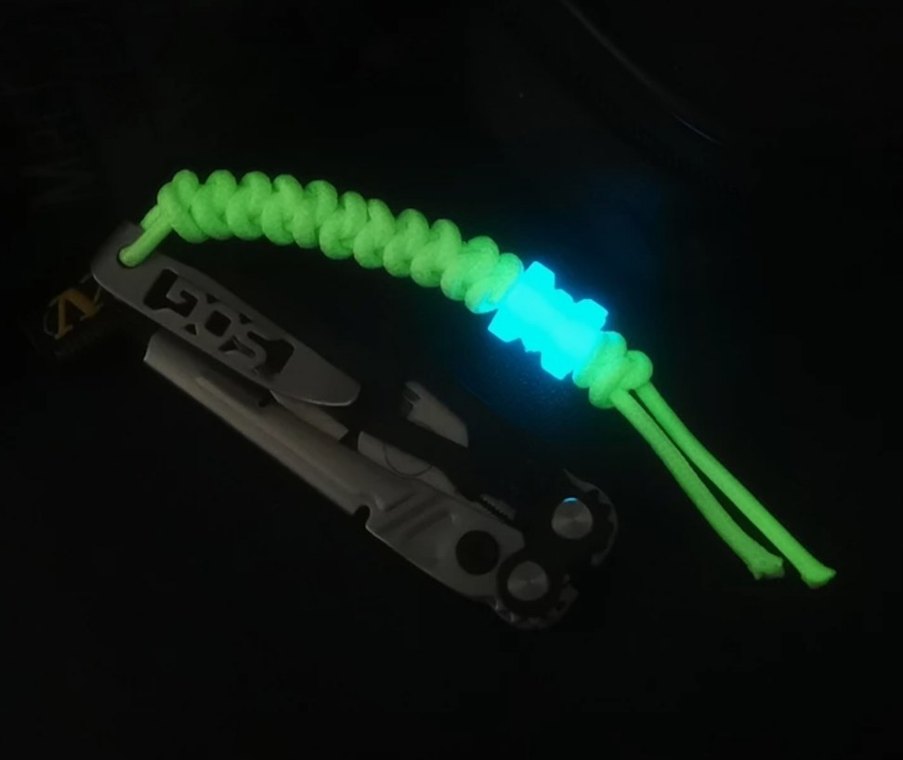 EDC  Paracord Floresan Boncuk - Görsel 2