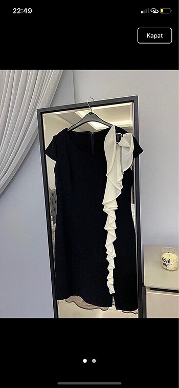 Siyah mini taş detaylı elbise mini elbise